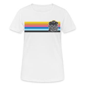 Pancake Lover Kids Retro Vintage - Frauen T-Shirt atmungsaktiv - Weiß - Vorne - AI Model Female 172 dark (172cm)