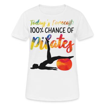 Pilates Instructor Teacher - Frauen T-Shirt atmungsaktiv - Weiß - Vorne - AI Model Female 172 dark (172cm)