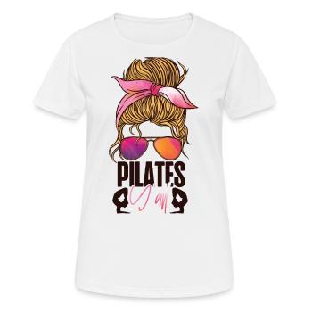 Pilates Instructor Teacher - Frauen T-Shirt atmungsaktiv - Weiß - Vorne - AI Model Female 172 dark (172cm)