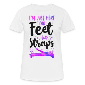 Pilates Instructor Teacher I'm - Frauen T-Shirt atmungsaktiv - Weiß - Vorne - AI Model Female 172 dark (172cm)