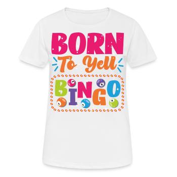Bingo Player Born To Yell Bingo - Women's Breathable T-Shirt - white - Front - AI Model Female 172 dark (172cm)