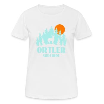 Ortler - Women's Breathable T-Shirt - white - Front - AI Model Female 172 dark (172cm)