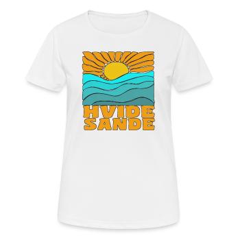 Hvide Sande, Danemark - T-shirt respirant Femme - blanc - Devant - AI Model Female 172 dark (172cm)