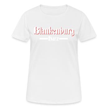 Blankenburg - Frauen T-Shirt atmungsaktiv - Weiß - Vorne - AI Model Female 172 dark (172cm)