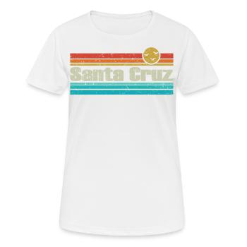 Santa cruz - Frauen T-Shirt atmungsaktiv - Weiß - Vorne - AI Model Female 172 dark (172cm)