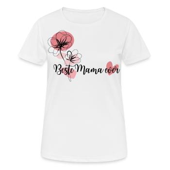 Best mom ever - Women's Breathable T-Shirt - white - Front - AI Model Female 172 dark (172cm)