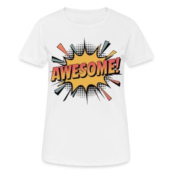 Rétro intemporel : T-shirt génial - T-shirt respirant Femme - blanc - Devant - AI Model Female 172 dark (172cm)