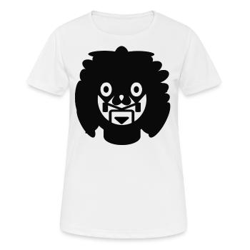 Le nom est Panic - T-shirt respirant Femme - blanc - Devant - AI Model Female 172 dark (172cm)