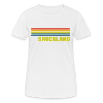 Sauerland Regenborgen - Frauen T-Shirt atmungsaktiv - Weiß - Vorne - AI Model Female 172 dark (172cm)