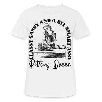Pottery Ceramics Artist Classy - Women's Breathable T-Shirt - white - Front - AI Model Female 172 dark (172cm)