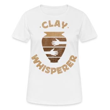 Pottery Ceramics Artist Clay - Women's Breathable T-Shirt - white - Front - AI Model Female 172 dark (172cm)