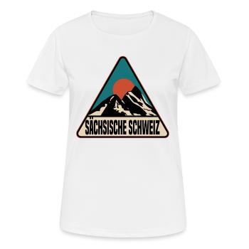 Suisse saxonne - T-shirt respirant Femme - blanc - Devant - AI Model Female 172 dark (172cm)