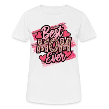 Meilleure maman de tous les temps - Cadeau pour les mamans - T-shirt respirant Femme - blanc - Devant - AI Model Female 172 dark (172cm)