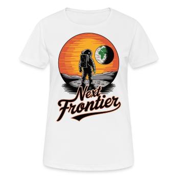 Space - Moon View - The - Women's Breathable T-Shirt - white - Front - AI Model Female 172 dark (172cm)