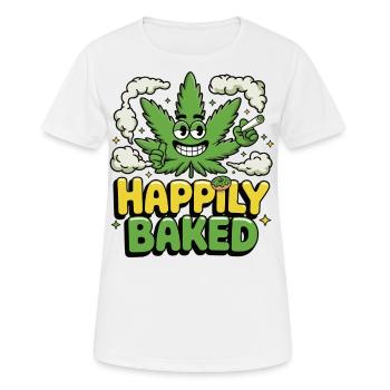Design stoner avec feuille de cannabis - T-shirt respirant Femme - blanc - Devant - AI Model Female 172 dark (172cm)
