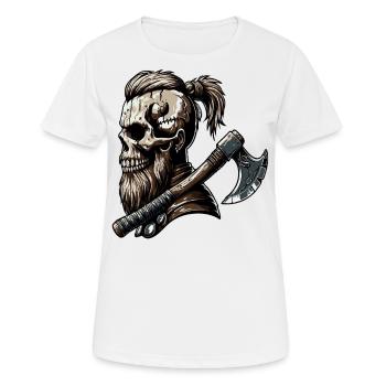 Odin Viking Valhalla Viking Hammer Thor Odin - Women's Breathable T-Shirt - white - Front - AI Model Female 172 dark (172cm)