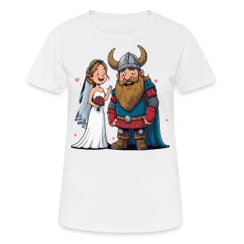 Odin Viking Valhalla Viking Hammer Thor Odin - Women's Breathable T-Shirt - white - Front - AI Model Female 172 dark (172cm)