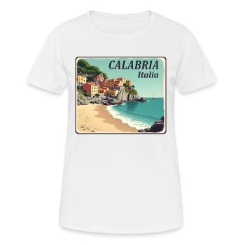Calabria Coastal Location - Women's Breathable T-Shirt - white - Front - AI Model Female 172 dark (172cm)