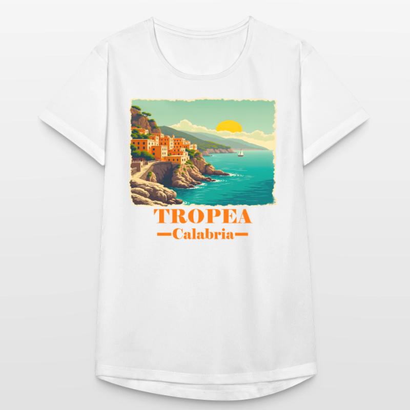 Tropea Kalabrien orange Frauen T-Shirt atmungsaktiv