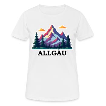 Allgäu coloré - T-shirt respirant Femme - blanc - Devant - AI Model Female 172 dark (172cm)