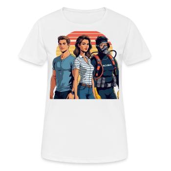 Ich Gendere Mann Frau Taurer Gendern Geschlecht - Frauen T-Shirt atmungsaktiv - Weiß - Vorne - AI Model Female 172 dark (172cm)