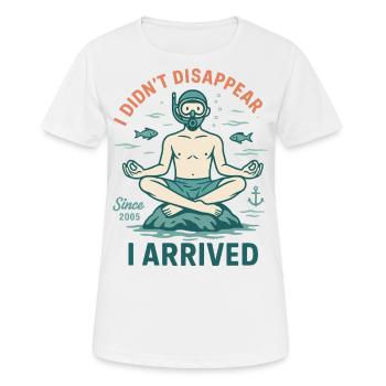 Plongeur Ocean Meditate Je n’ai pas disparu - T-shirt respirant Femme - blanc - Devant - AI Model Female 172 dark (172cm)