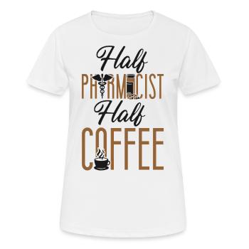 Technicien en pharmacie - T-shirt respirant Femme - blanc - Devant - AI Model Female 172 dark (172cm)