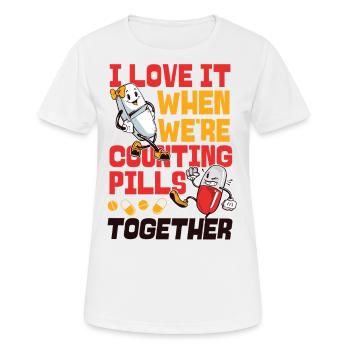 Technicien en pharmacie - T-shirt respirant Femme - blanc - Devant - AI Model Female 172 dark (172cm)