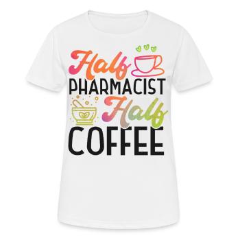 Technicien en pharmacie - T-shirt respirant Femme - blanc - Devant - AI Model Female 172 dark (172cm)