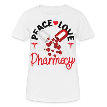 Pharmacy Tech Technician - Frauen T-Shirt atmungsaktiv - Weiß - Vorne - AI Model Female 172 dark (172cm)