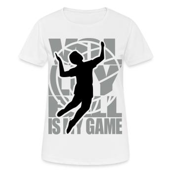 Volleyball Volleyballer - Frauen T-Shirt atmungsaktiv - Weiß - Vorne - AI Model Female 172 dark (172cm)