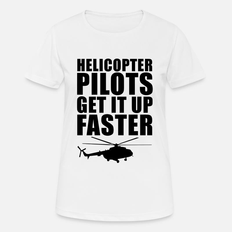Helicopter pilot - Women's Breathable T-Shirt - white