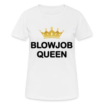 Femmes Pipe Queen I Love Pipe Sprueche JGA - T-shirt respirant Femme - blanc - Devant - AI Model Female 172 dark (172cm)