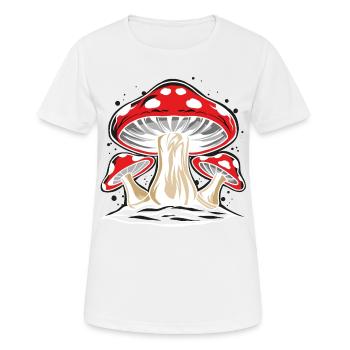 Toadstool the most famous mushroom - Women's Breathable T-Shirt - white - Front - AI Model Female 172 dark (172cm)