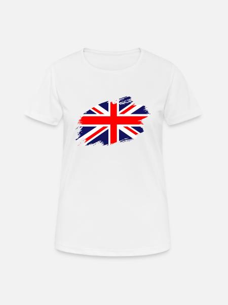 Great Britain British Flag Flag - Women's Breathable T-Shirt - white
