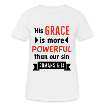Jésus, Jésus, Jésus chrétien chrétien chrétien chrétien - T-shirt respirant Femme - blanc - Devant - AI Model Female 172 dark (172cm)