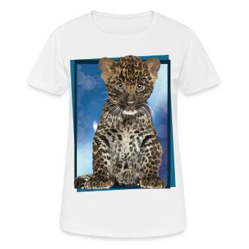 Leopard - Women's Breathable T-Shirt - white - Front - AI Model Female 172 dark (172cm)