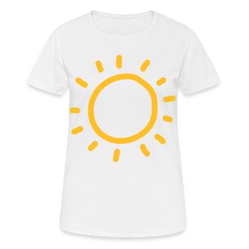 Sun Sketch Holiday - Women's Breathable T-Shirt - white - Front - AI Model Female 172 dark (172cm)