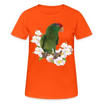 The Tamaulipas parrot - Women's Breathable T-Shirt - neon orange - Front - AI Model Female 172 dark (172cm)