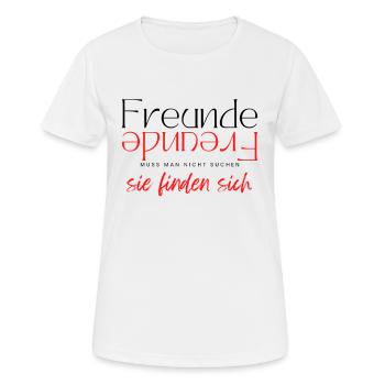 Beste Freunde FREUND Kumpel Kumpels - Frauen T-Shirt atmungsaktiv - Weiß - Vorne - AI Model Female 172 dark (172cm)