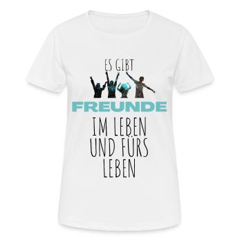 Beste Freunde FREUND Kumpel Kumpels - Frauen T-Shirt atmungsaktiv - Weiß - Vorne - AI Model Female 172 dark (172cm)