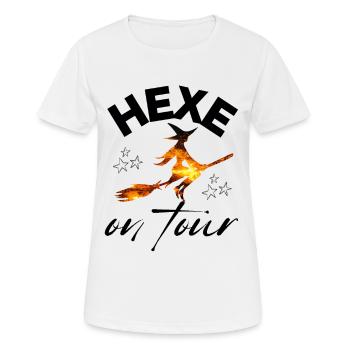 HEXE on tour HEXEN hexen - Frauen T-Shirt atmungsaktiv - Weiß - Vorne - AI Model Female 172 dark (172cm)