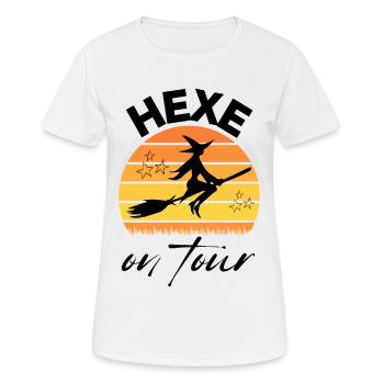 HEXE on tour HEXEN hexen - Frauen T-Shirt atmungsaktiv - Weiß - Vorne - AI Model Female 172 dark (172cm)
