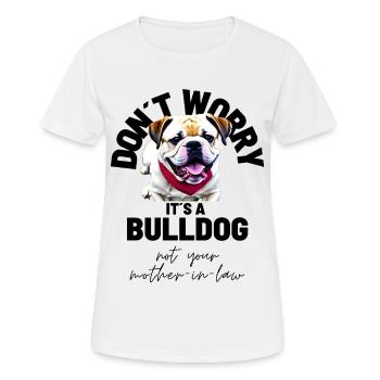 Bulldogge Bulldog Bulldoggen - Frauen T-Shirt atmungsaktiv - Weiß - Vorne - AI Model Female 172 dark (172cm)