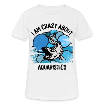 Aquarium Aquarists Fish Ornamental fish Aquaristics - Women's Breathable T-Shirt - white - Front - AI Model Female 172 dark (172cm)