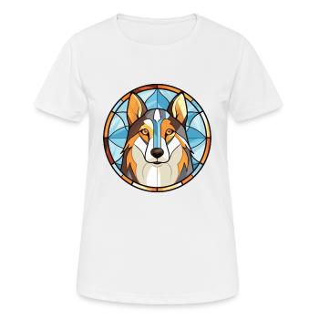 Affenpinscher race de chien aquarelle illustration - T-shirt respirant Femme - blanc - Devant - AI Model Female 172 dark (172cm)