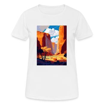 Canyon de Chelly National Monument Arizona Reisen - Frauen T-Shirt atmungsaktiv - Weiß - Vorne - AI Model Female 172 dark (172cm)