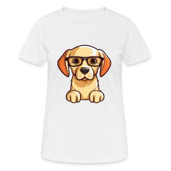 Labrador Retriever Dog Breed Watercolor Cartoon Ka - Women's Breathable T-Shirt - white - Front - AI Model Female 172 dark (172cm)