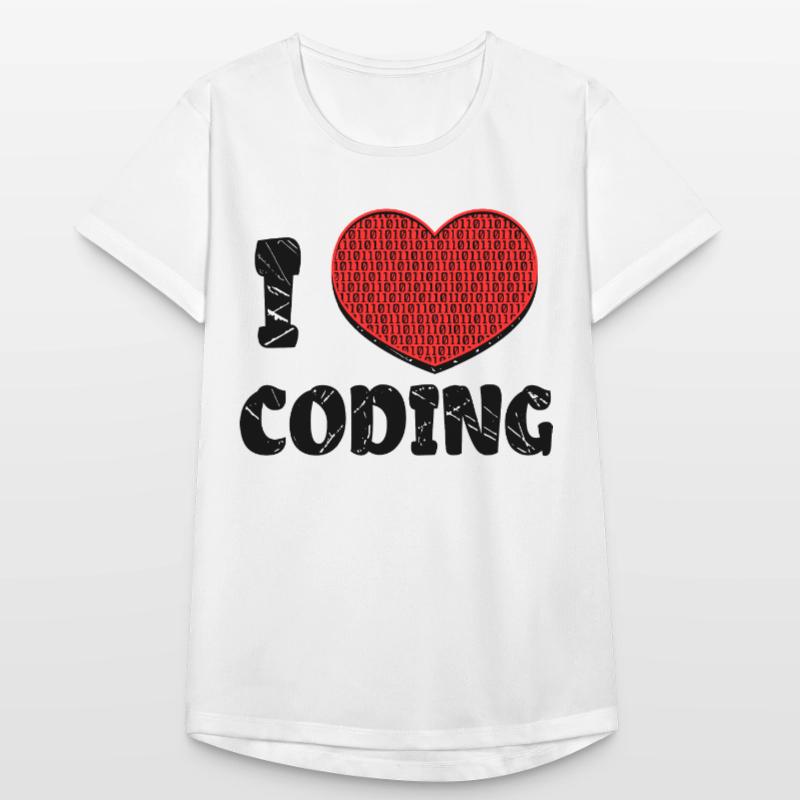 Code Developer Scripting Debug Heart Statement Women's Breathable T-Shirt