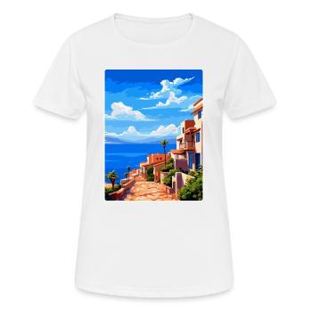 Almería Spanien Vintage Reiseplakat WPA Souvenir - Frauen T-Shirt atmungsaktiv - Weiß - Vorne - AI Model Female 172 dark (172cm)